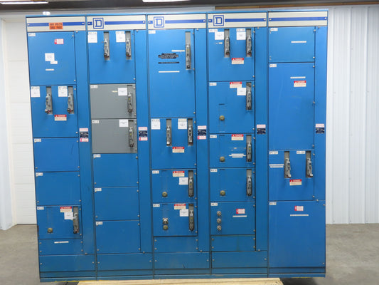 Square D MCC Motor Control Center 600A Disconnect Starter 100A Panelboard
