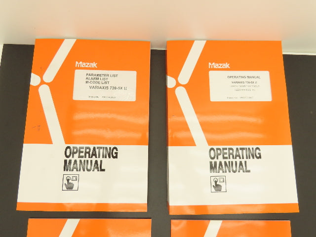 Mazak 730-5X II Variaxis CNC Operating And Programming Manual Set (2006-7)