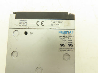 Festo CPV14-GE-ASI-2-Z Pneumatic Valve Terminal Manifold 24VDC Solenoid