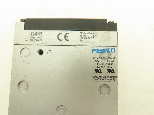 Festo CPV14-GE-ASI-2-Z Pneumatic Valve Terminal Manifold 24VDC Solenoid