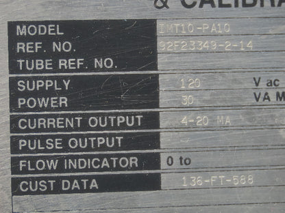 Foxboro IMT10-PA10 Magnetic Flow Transmitter 120v 30VA In 4-20mA Out NEMA 4X