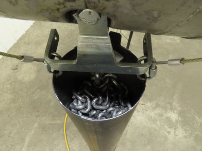 CM Lodestar RRT2 3 Ton Electric Chain Hoist 2 Speed 14' Lift Power Trolley 460V