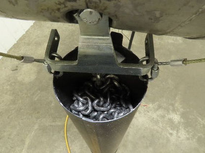 CM Lodestar RRT2 3 Ton Electric Chain Hoist 2 Speed 14' Lift Power Trolley 460V