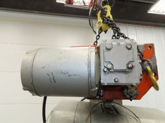 CM Lodestar RRT2 3 Ton Electric Chain Hoist 2 Speed 14' Lift Power Trolley 460V