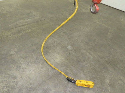 CM Lodestar RRT2 3 Ton Electric Chain Hoist 2 Speed 14' Lift Power Trolley 460V