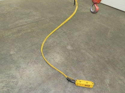 CM Lodestar RRT2 3 Ton Electric Chain Hoist 2 Speed 14' Lift Power Trolley 460V