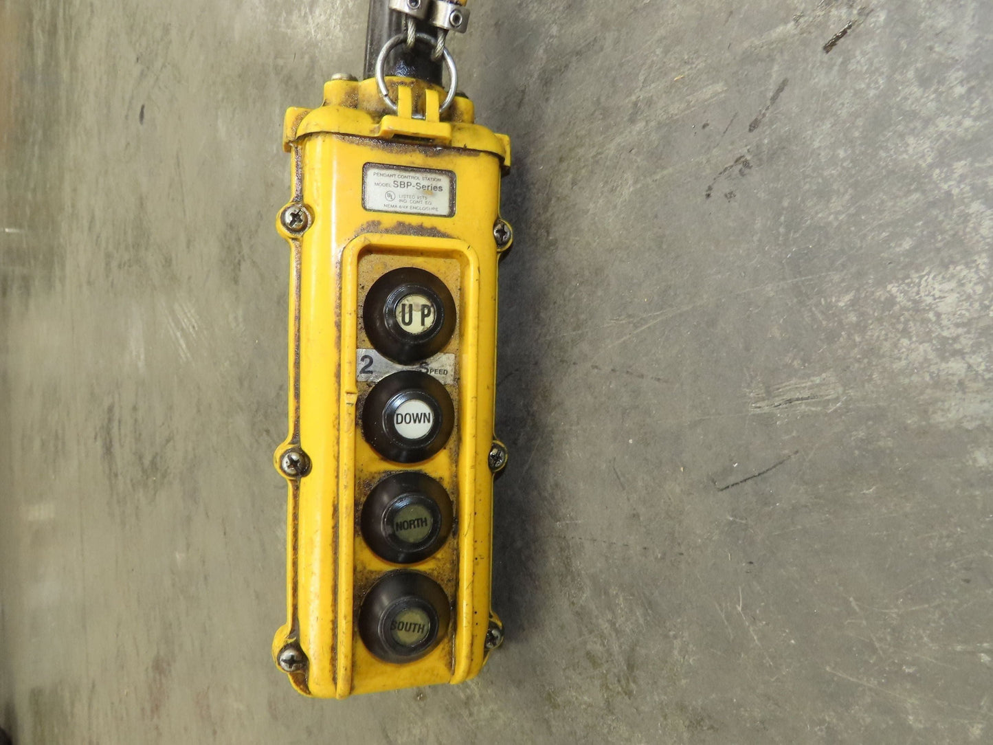 CM Lodestar RRT2 3 Ton Electric Chain Hoist 2 Speed 14' Lift Power Trolley 460V