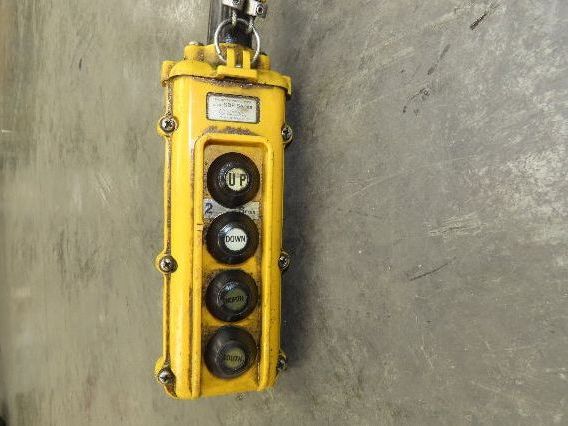 CM Lodestar RRT2 3 Ton Electric Chain Hoist 2 Speed 14' Lift Power Trolley 460V