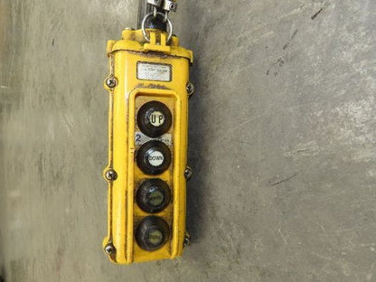 CM Lodestar RRT2 3 Ton Electric Chain Hoist 2 Speed 14' Lift Power Trolley 460V