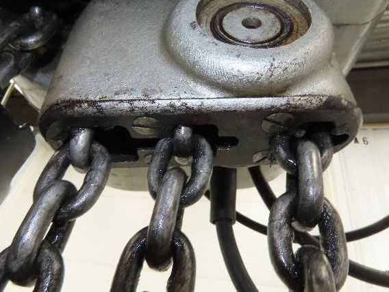 CM Lodestar RRT2 3 Ton Electric Chain Hoist 2 Speed 14' Lift Power Trolley 460V