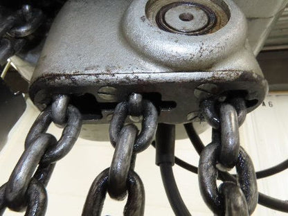 CM Lodestar RRT2 3 Ton Electric Chain Hoist 2 Speed 14' Lift Power Trolley 460V