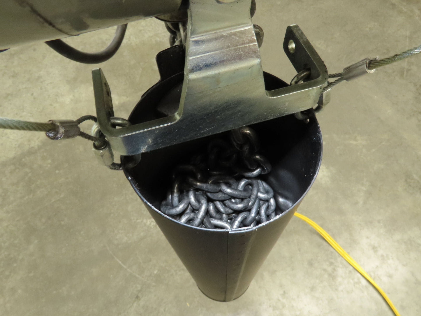 CM Lodestar RRT2 3 Ton Electric Chain Hoist 2 Speed 14' Lift Power Trolley 460V