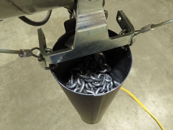 CM Lodestar RRT2 3 Ton Electric Chain Hoist 2 Speed 14' Lift Power Trolley 460V