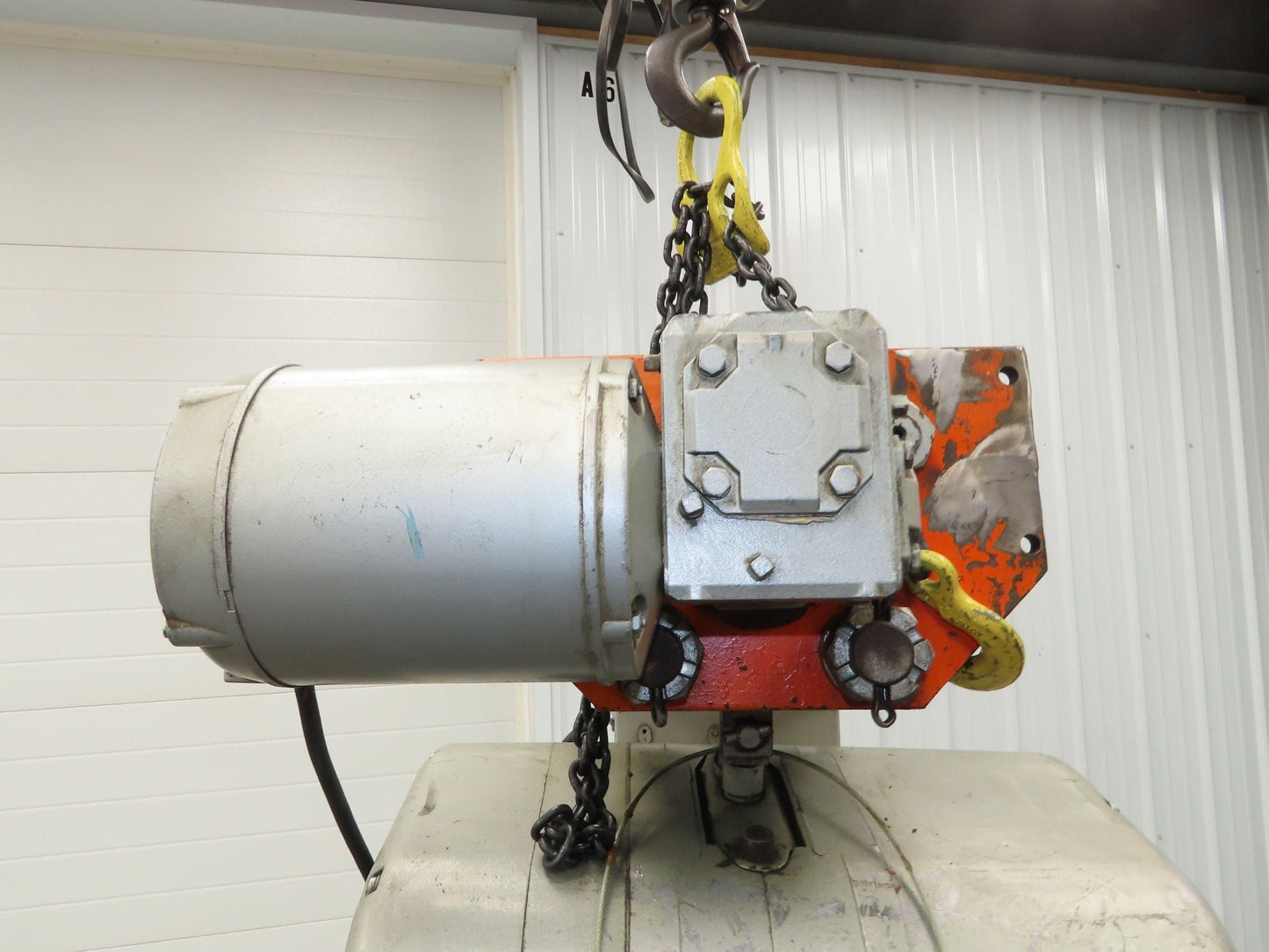 CM Lodestar RRT2 3 Ton Electric Chain Hoist 2 Speed 14' Lift Power Trolley 460V