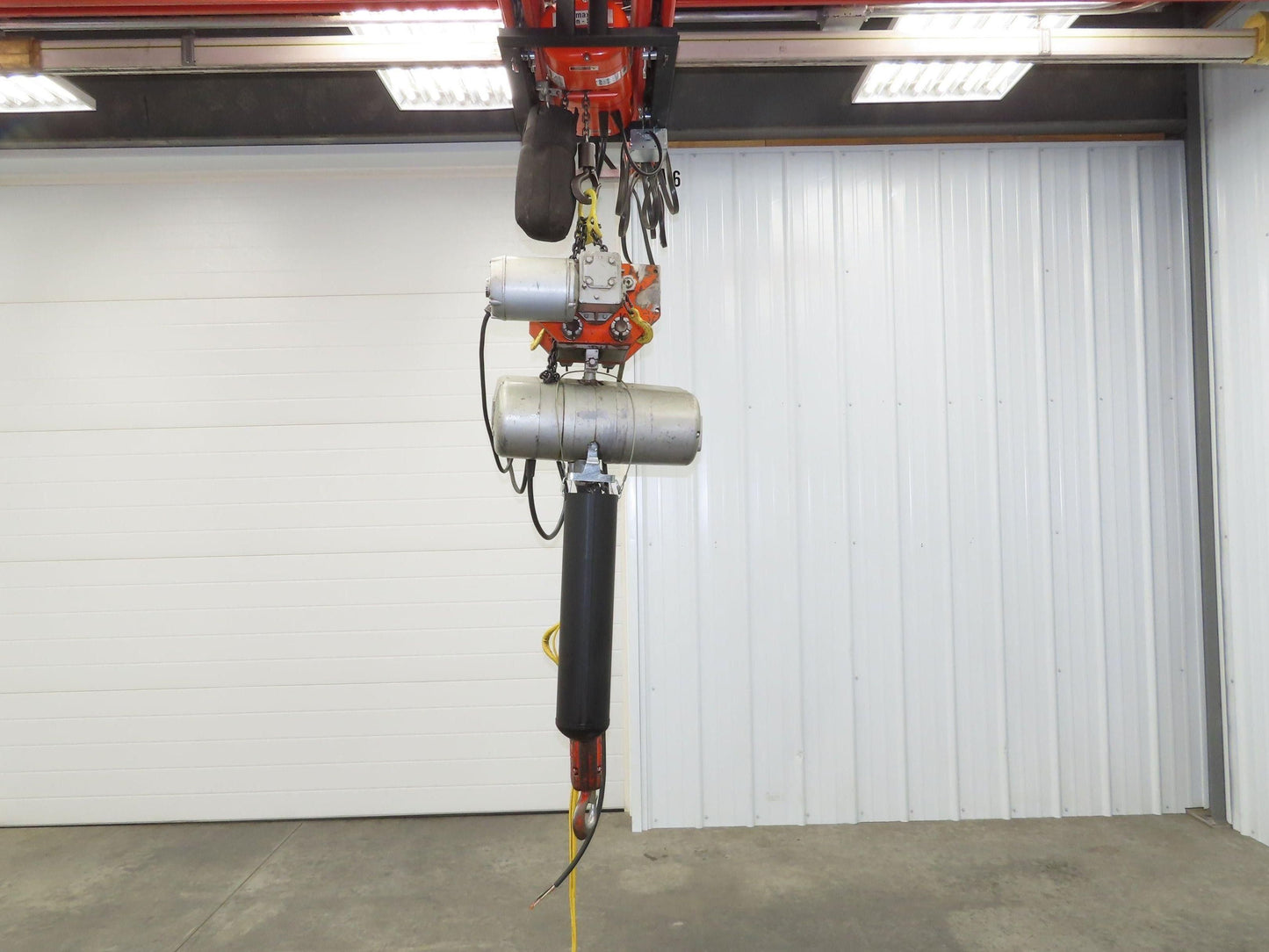 CM Lodestar RRT2 3 Ton Electric Chain Hoist 2 Speed 14' Lift Power Trolley 460V