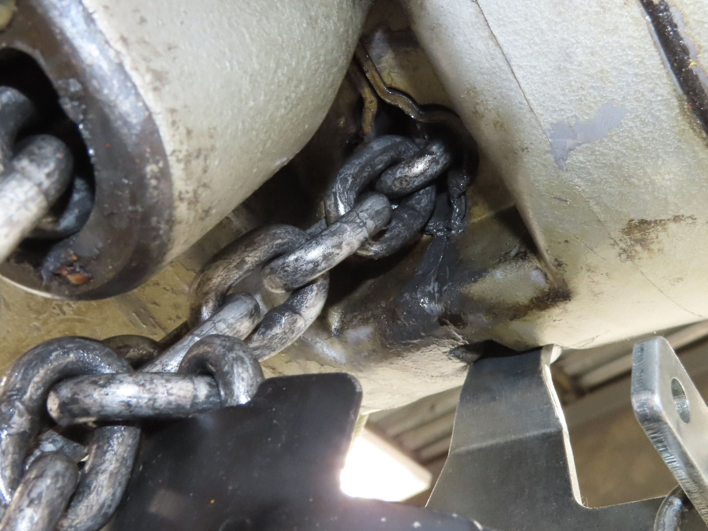 CM Lodestar RRT2 3 Ton Electric Chain Hoist 2 Speed 14' Lift Power Trolley 460V