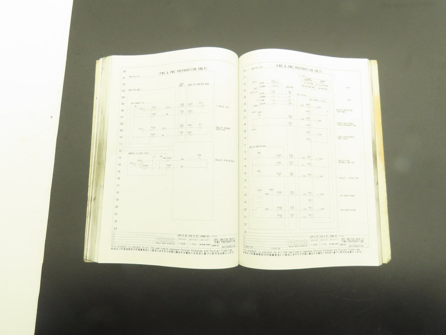 Mazak Electrical Wiring Diagram Manual Variaxis 730-5XII (2011)