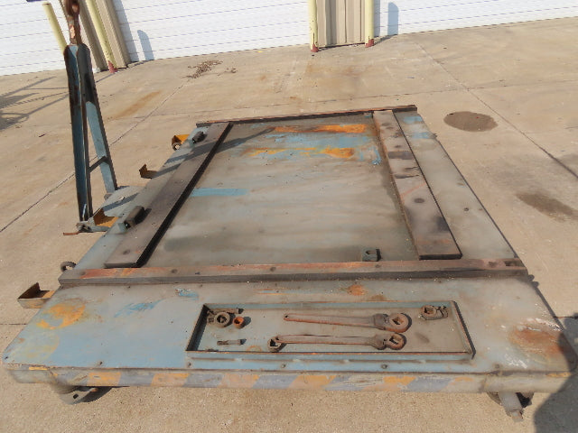 Industrial Press Die Changing Cart 72"x 98" Heavy Duty Steel Die Cart 8" Jacks