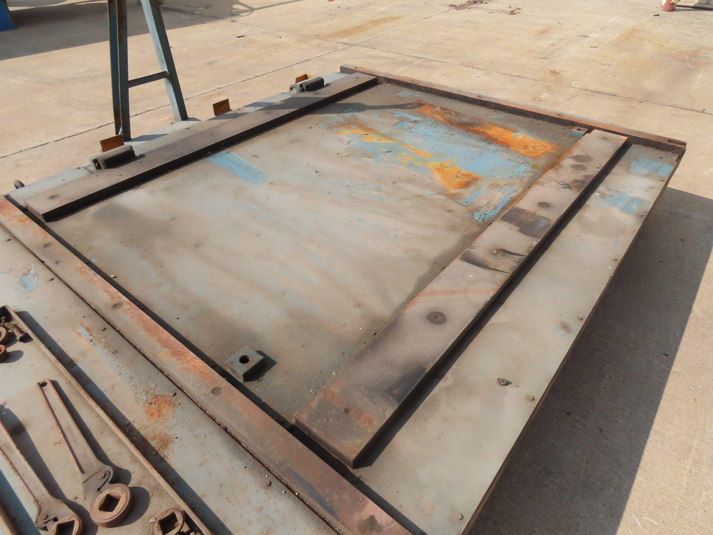 Industrial Press Die Changing Cart 72"x 98" Heavy Duty Steel Die Cart 8" Jacks