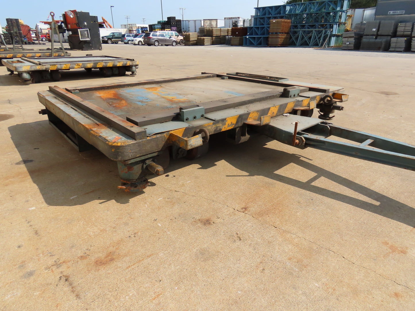 Industrial Press Die Changing Cart 72"x 98" Heavy Duty Steel Die Cart 8" Jacks