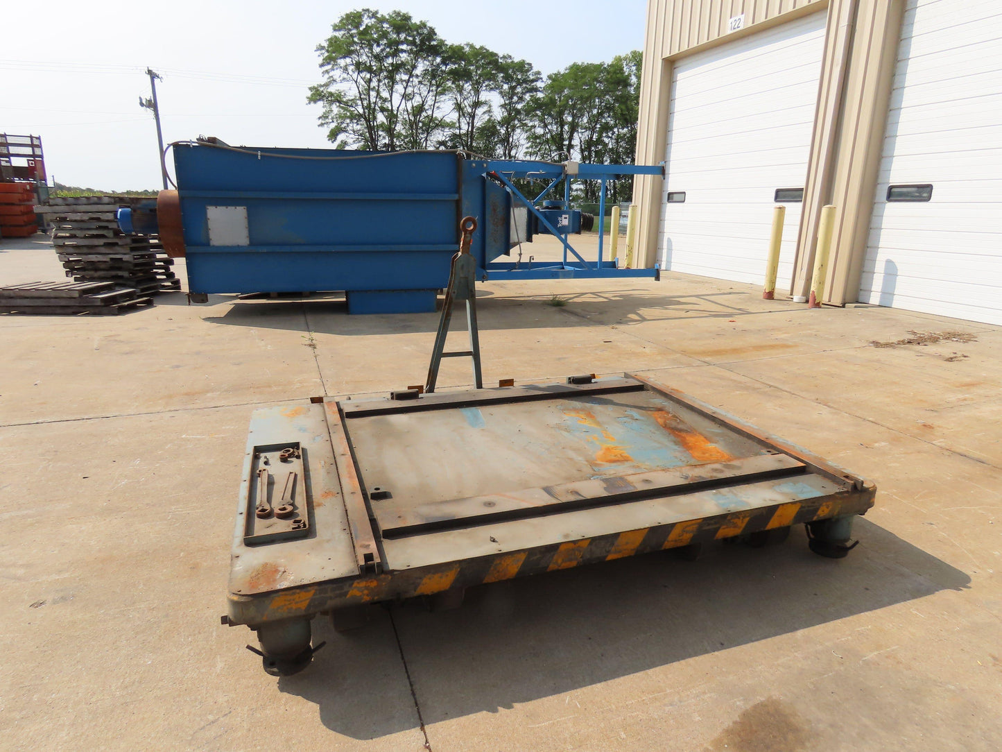 Industrial Press Die Changing Cart 72"x 98" Heavy Duty Steel Die Cart 8" Jacks