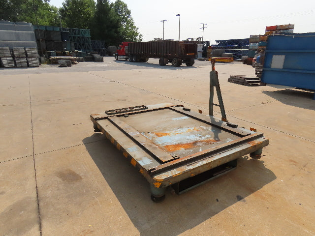 Industrial Press Die Changing Cart 72"x 98" Heavy Duty Steel Die Cart 8" Jacks