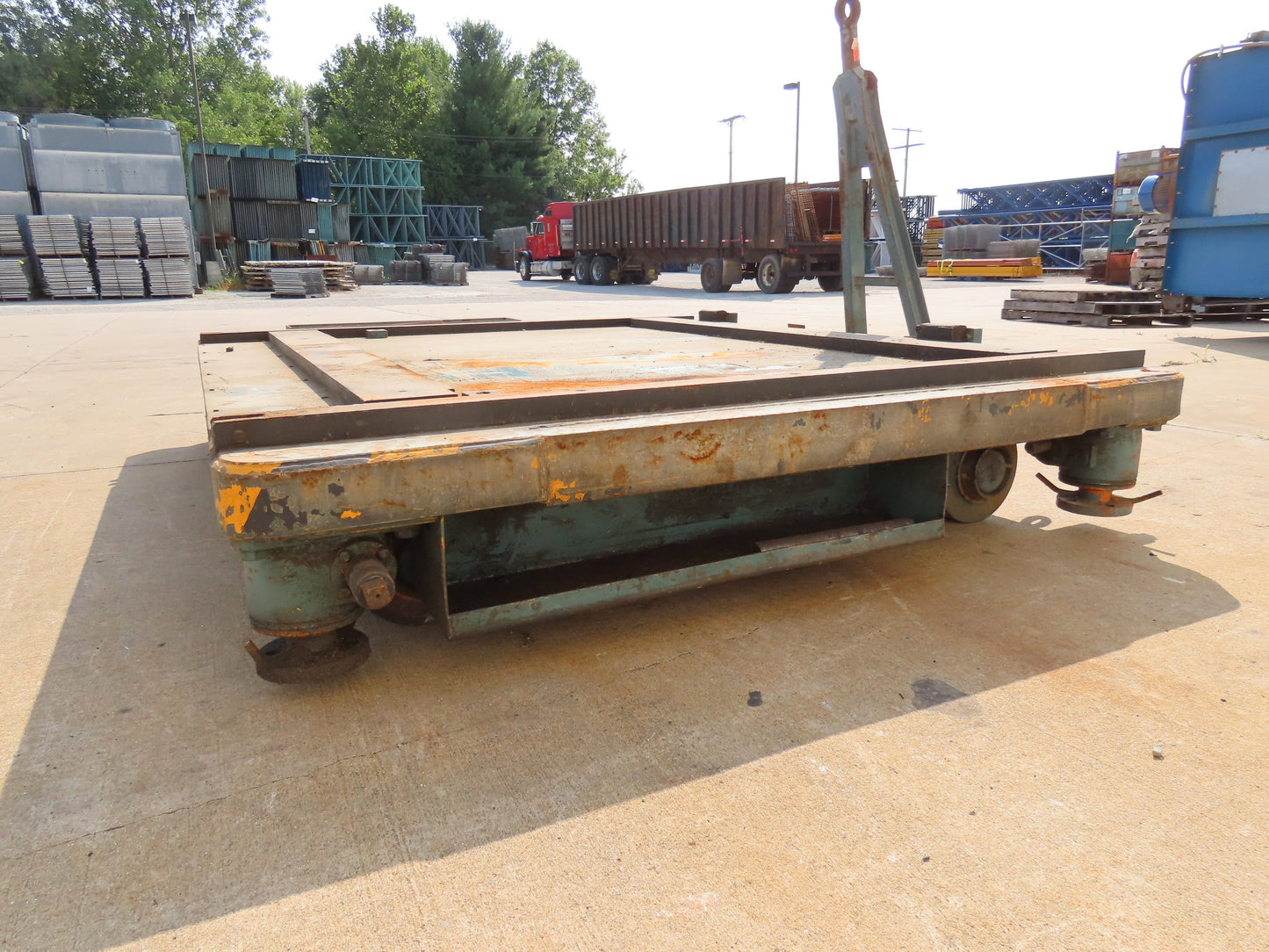 Industrial Press Die Changing Cart 72"x 98" Heavy Duty Steel Die Cart 8" Jacks