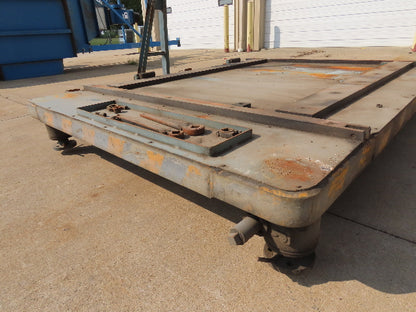 Industrial Press Die Changing Cart 72"x 98" Heavy Duty Steel Die Cart 8" Jacks