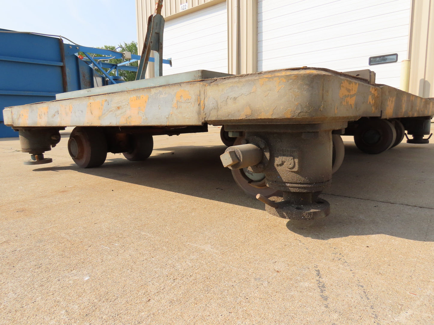 Industrial Press Die Changing Cart 72"x 98" Heavy Duty Steel Die Cart 8" Jacks