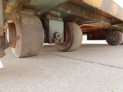 Industrial Press Die Changing Cart 72"x 98" Heavy Duty Steel Die Cart 8" Jacks