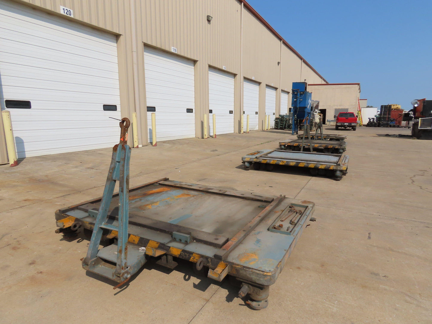 Industrial Press Die Changing Cart 72"x 98" Heavy Duty Steel Die Cart 8" Jacks