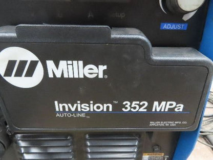 Miller Invision 352 MPA MIG Welder 425Amp 35V DC Pulse 1/3Ph S-64M Wire Feeder