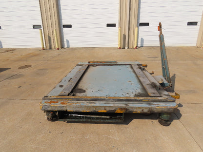 Industrial Press Die Changing Cart 72"x 98" Heavy Duty Steel Die Cart 8" Jacks