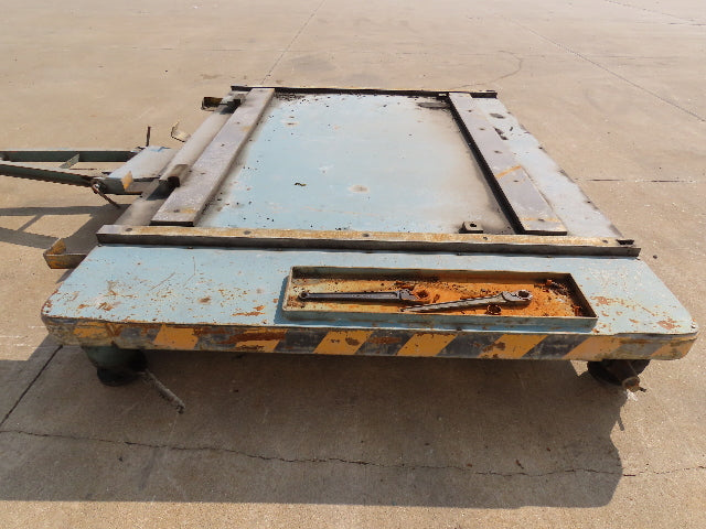 Industrial Press Die Changing Cart 72"x 98" Heavy Duty Steel Die Cart 8" Jacks