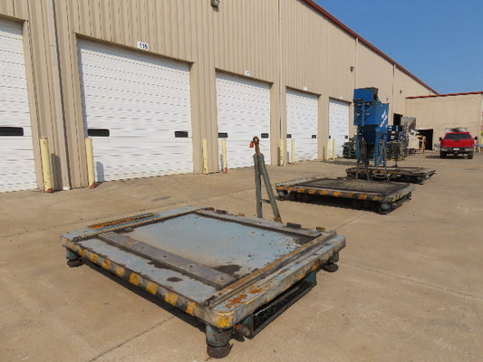 Industrial Press Die Changing Cart 72"x 98" Heavy Duty Steel Die Cart 8" Jacks