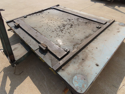 Industrial Press Die Changing Cart 72"x 98" Heavy Duty Steel Die Cart 8" Jacks