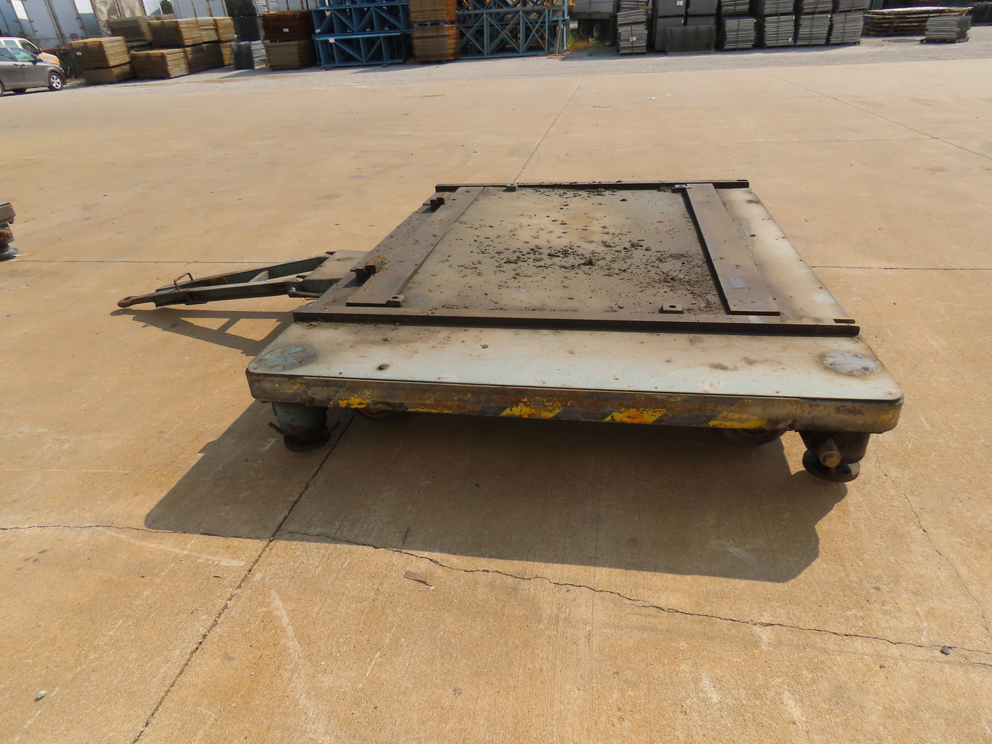 Industrial Press Die Changing Cart 72"x 98" Heavy Duty Steel Die Cart 8" Jacks
