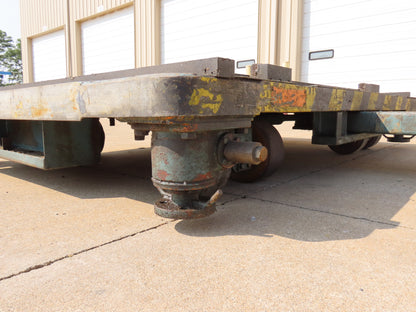 Industrial Press Die Changing Cart 72"x 98" Heavy Duty Steel Die Cart 8" Jacks