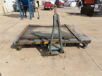 Industrial Press Die Changing Cart 72"x 98" Heavy Duty Steel Die Cart 8" Jacks