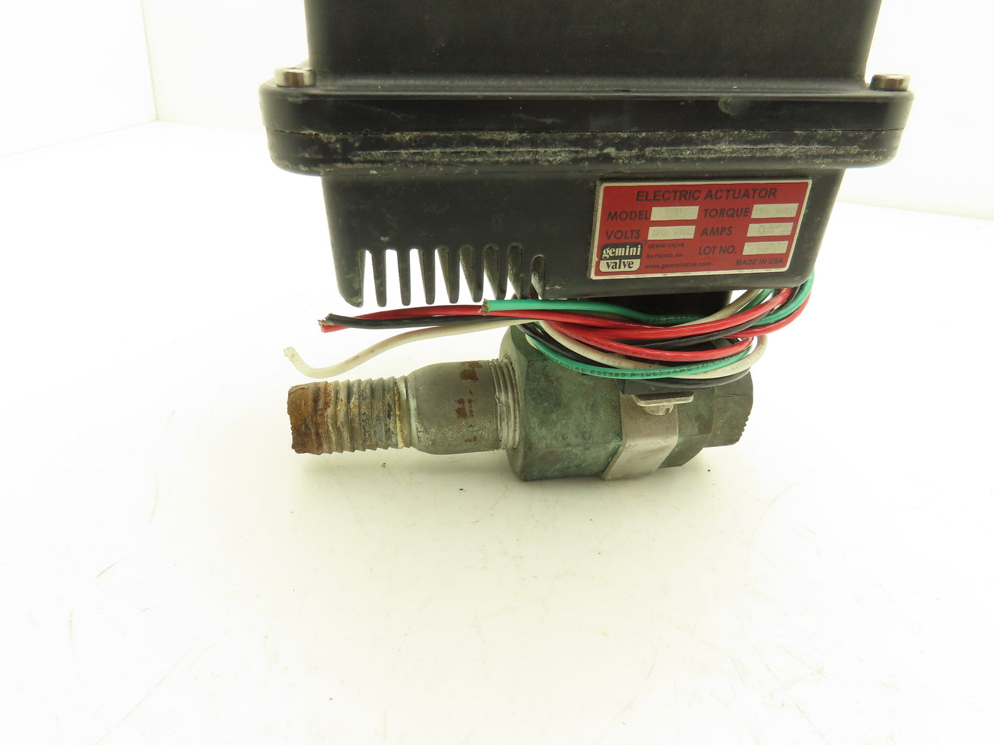 Gemini Valve Electric Actuator Ball Valve 1" 120V 150"Lbs Torque