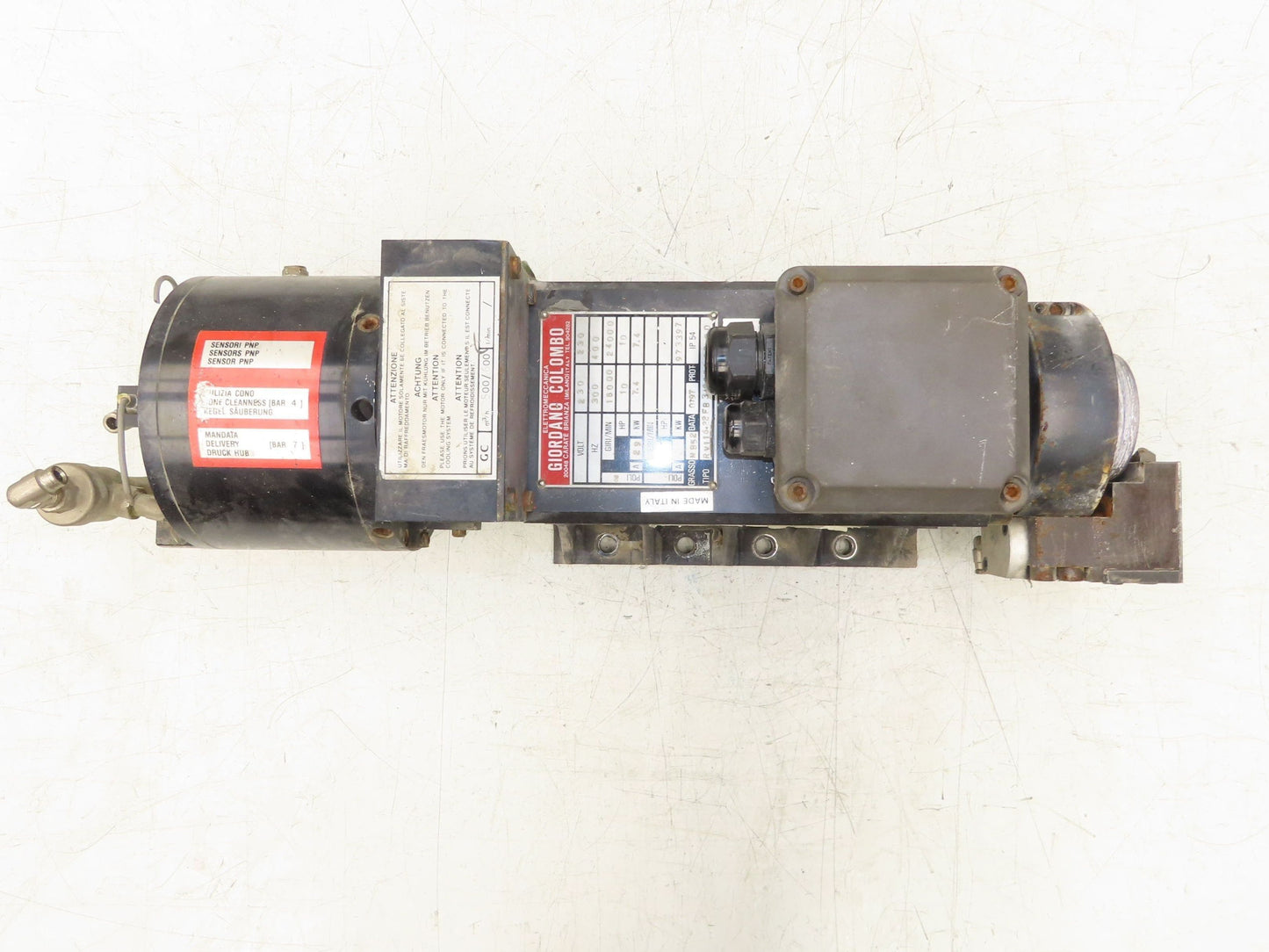 Giordano Colombo RV116.22 Spindle Motor 230v 400Hz 24krpm 24000rpm 10Hp 29A