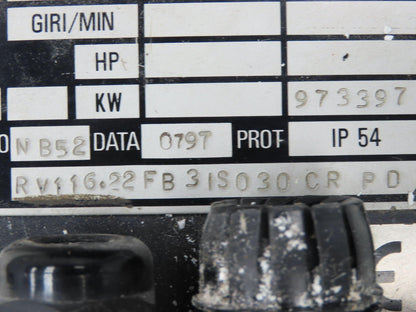 Giordano Colombo RV116.22 Spindle Motor 230v 400Hz 24krpm 24000rpm 10Hp 29A
