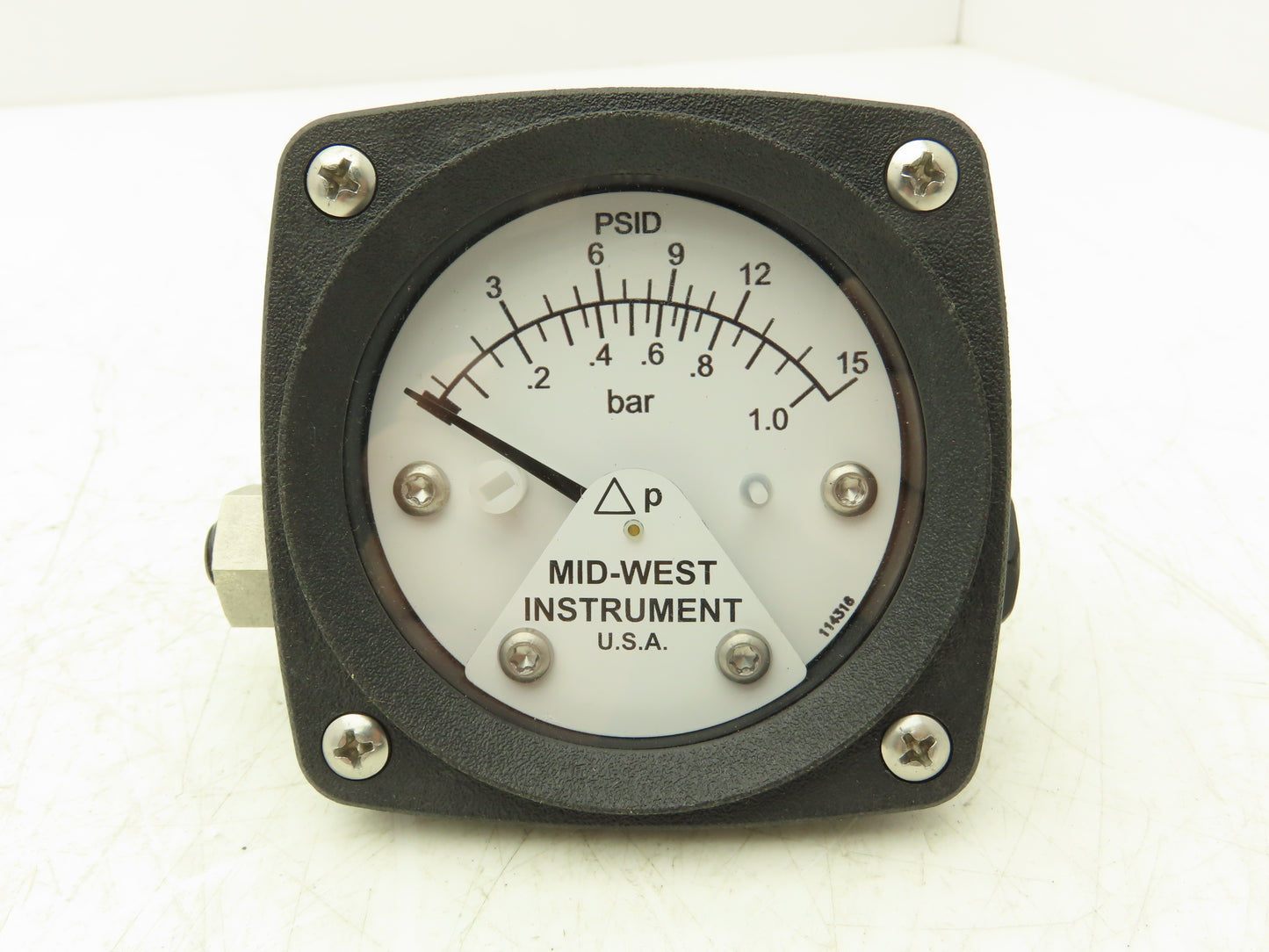 Mid-West Instrument 120AA-00-OO Differential Pressure Gauge 0-15psid