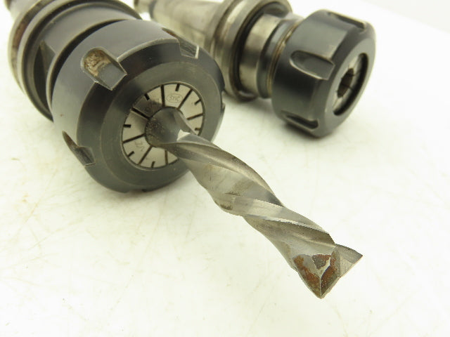 Tapered Shank ISO30 1/2" Collet Chuck Lot of 2