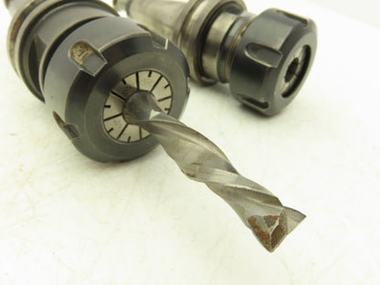 Tapered Shank ISO30 1/2" Collet Chuck Lot of 2