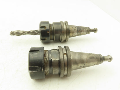 Tapered Shank ISO30 1/2" Collet Chuck Lot of 2