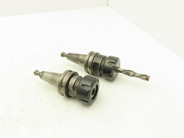 Tapered Shank ISO30 1/2" Collet Chuck Lot of 2