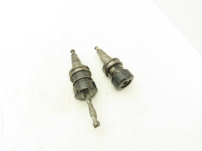 Tapered Shank ISO30 1/2" Collet Chuck Lot of 2