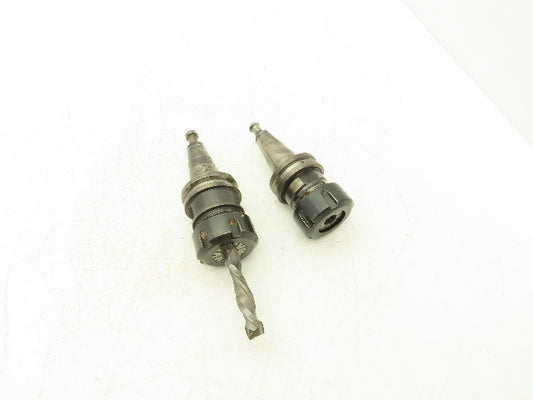 Tapered Shank ISO30 1/2" Collet Chuck Lot of 2