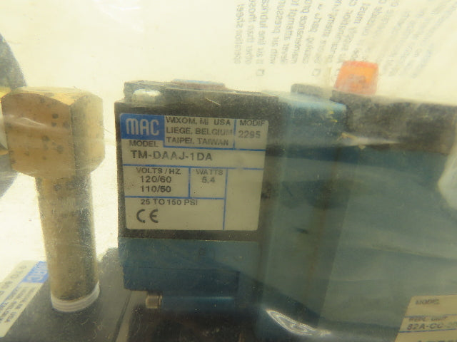 Mac 09-56-002-06 Pneumatic Air Valve /0-80psi Dual Regulator Assembly /Sub-Base